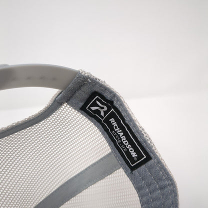 208 Properties Snapback Trucker Hat Gray OS Adjustable Mesh Back Richardson