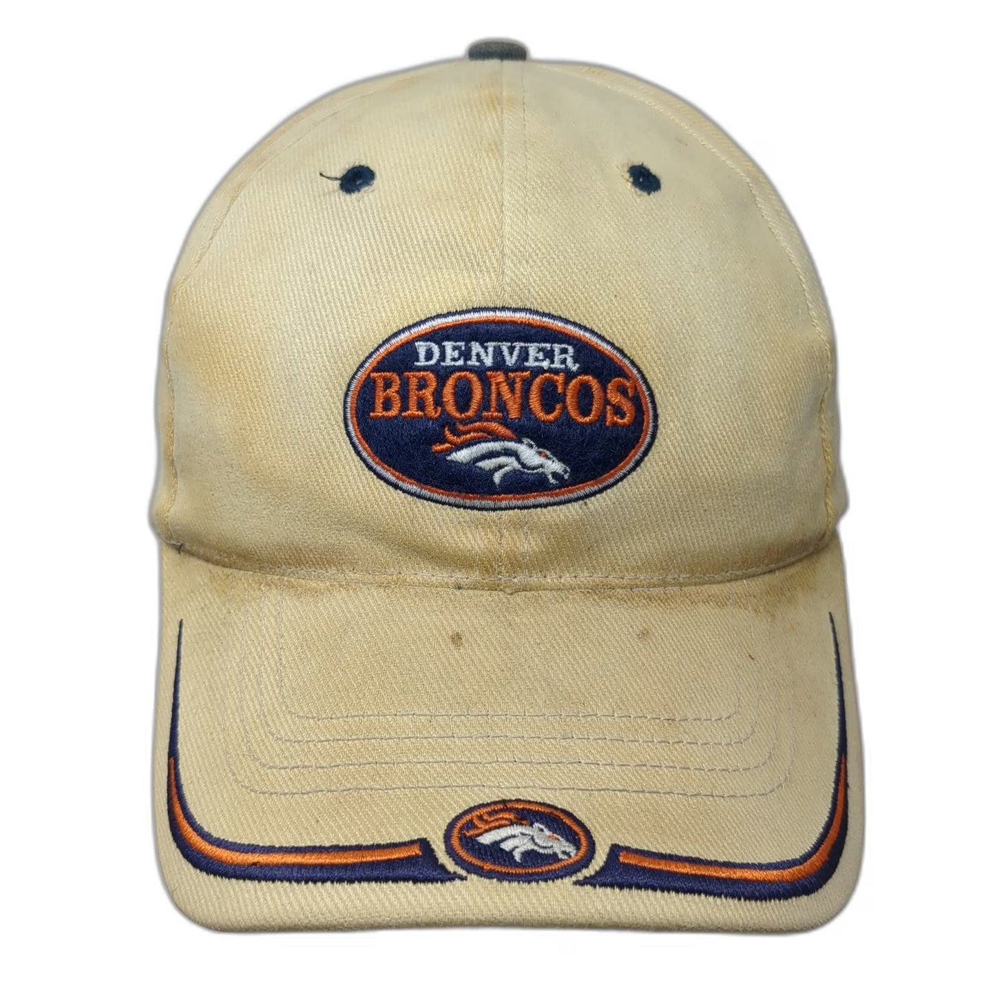 Denver Broncos NFL Twins Enterprise Beige One Size Strapback Embroidery Hat