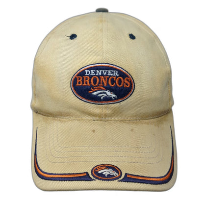 Denver Broncos NFL Twins Enterprise Beige One Size Strapback Embroidery Hat