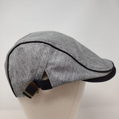 Salt Lake Express Flat Cap Gray OSFA Adjustable Embroidered Blank