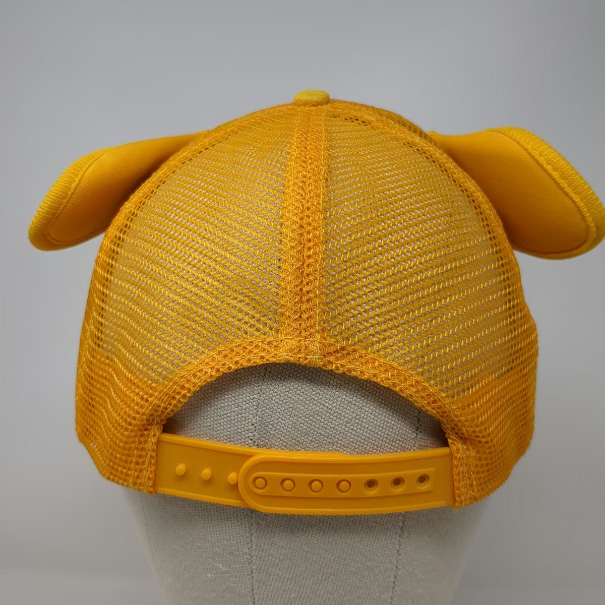 Orange Trucker Hat One Size Tiger Face 3D Ears Mesh Back Snapback Graphic