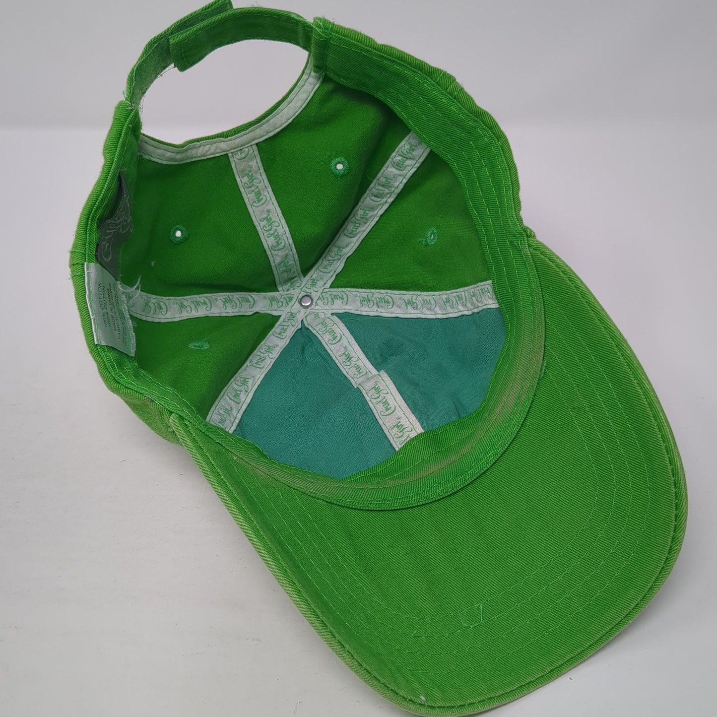 Cruel Girl Strapback Hat Green One Size Adjustable Embroidered 6 Panel