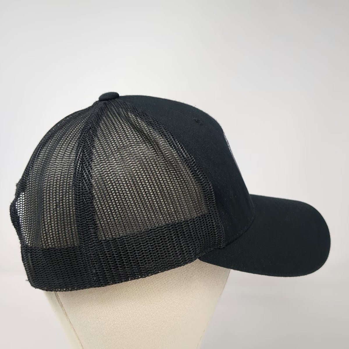 Yupoong Trucker Hat Black One Size Northwest Knives Mesh Snapback Logo Work Cap