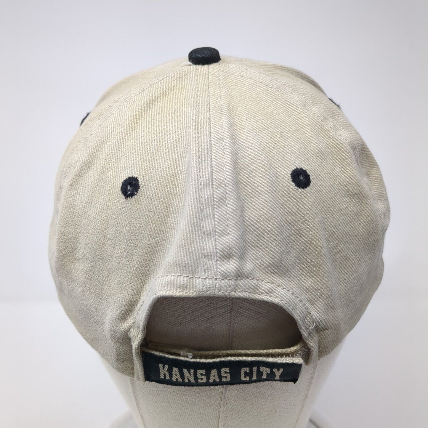 Kansas City Strapback Hat Tan One Size Embroidered 6 Panel Fahrenheit