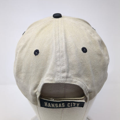 Kansas City Strapback Hat Tan One Size Embroidered 6 Panel Fahrenheit