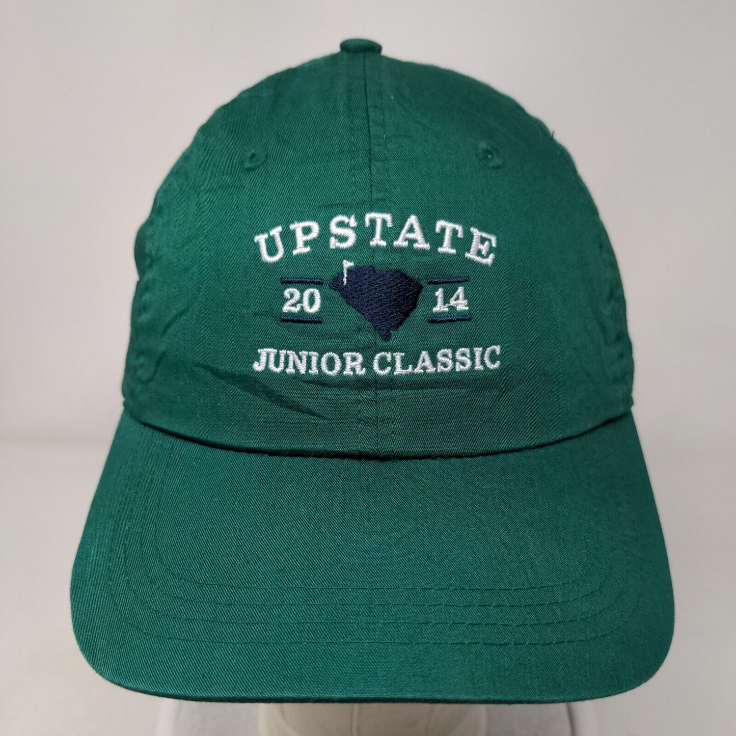 Upstate 2014 Junior Classic P. Lewis Strapback Hat Green Extreme Fit Embroidered