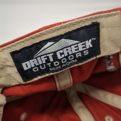 Drift Creek Outdoors Baseball Cap Red One Size Alaska Sportsmans Cove Lodge Fish