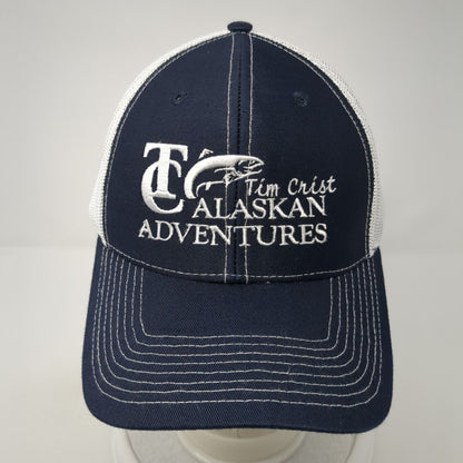 Tim Crist Alaskan Adventures Snapback Trucker Hat Blue OS Adjustable Richardson