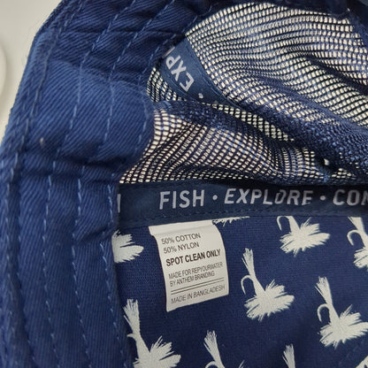 JD High Country Outfitters Jackson WY Snapback Trucker Hat Blue OS Mesh Back