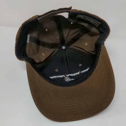 High Desert Pointing Dog Club Strapback Hat Brown One Size Embroidered