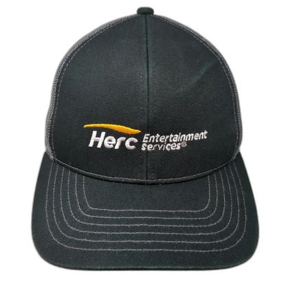 Outdoor Cap Trucker Hat Black Gray One Size Mesh Snapback Herc Entertainment
