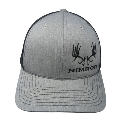 Nimrod Snapback Trucker Hat Gray One Size Adjustable Mesh Back Richardson