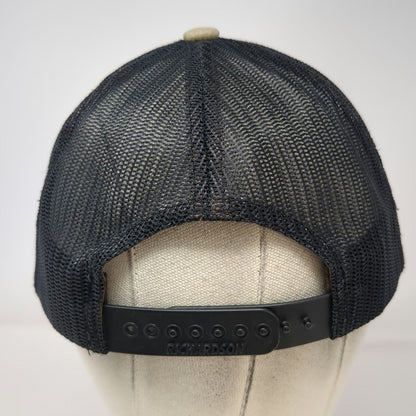Richardson Trucker Hat Beige One Size Mesh Back Snapback Deer Antler Buck Logo