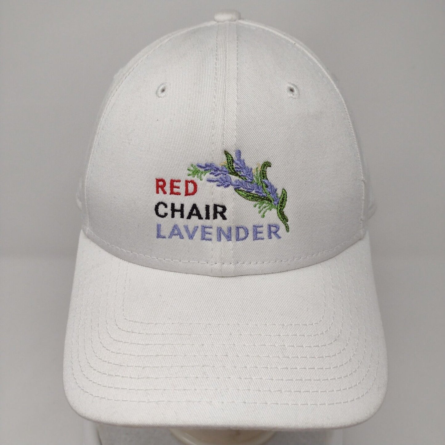 Red Chair Lavender Strapback Hat White OSFM Adjustable Embroidered New Era