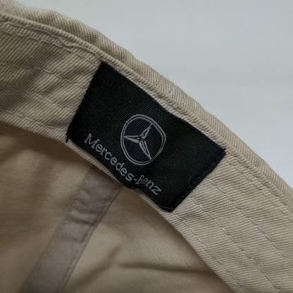 Mercedes-Benz Slideback Hat Tan OSFA Adjustable Embroidered 6 Panel
