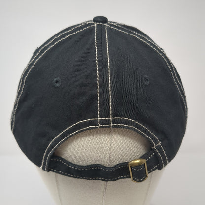 Unbranded Slideback Hat Black One Size Solid Blank Vent Holes Outdoor