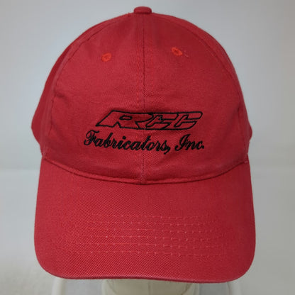 AMC Deluxe Headwear Baseball Cap Red One Size Strapback RFC Fabricators Logo Hat