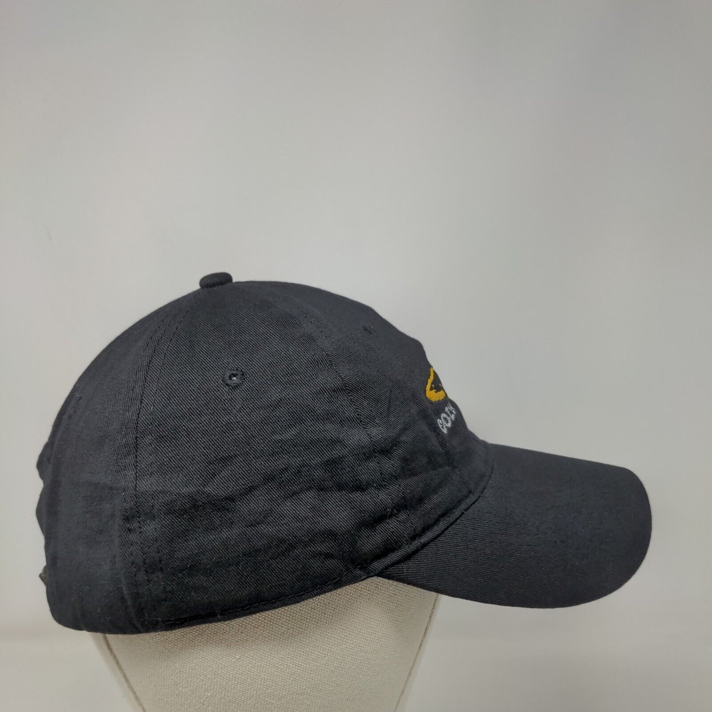 Cozumel Mexico Shark Slideback Hat Black One Size Embroidered 6 Panel