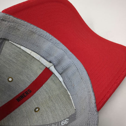 New Era 39THIRTY Baseball Cap Gray Red M San Francisco 49ers NFL Stretch Hat