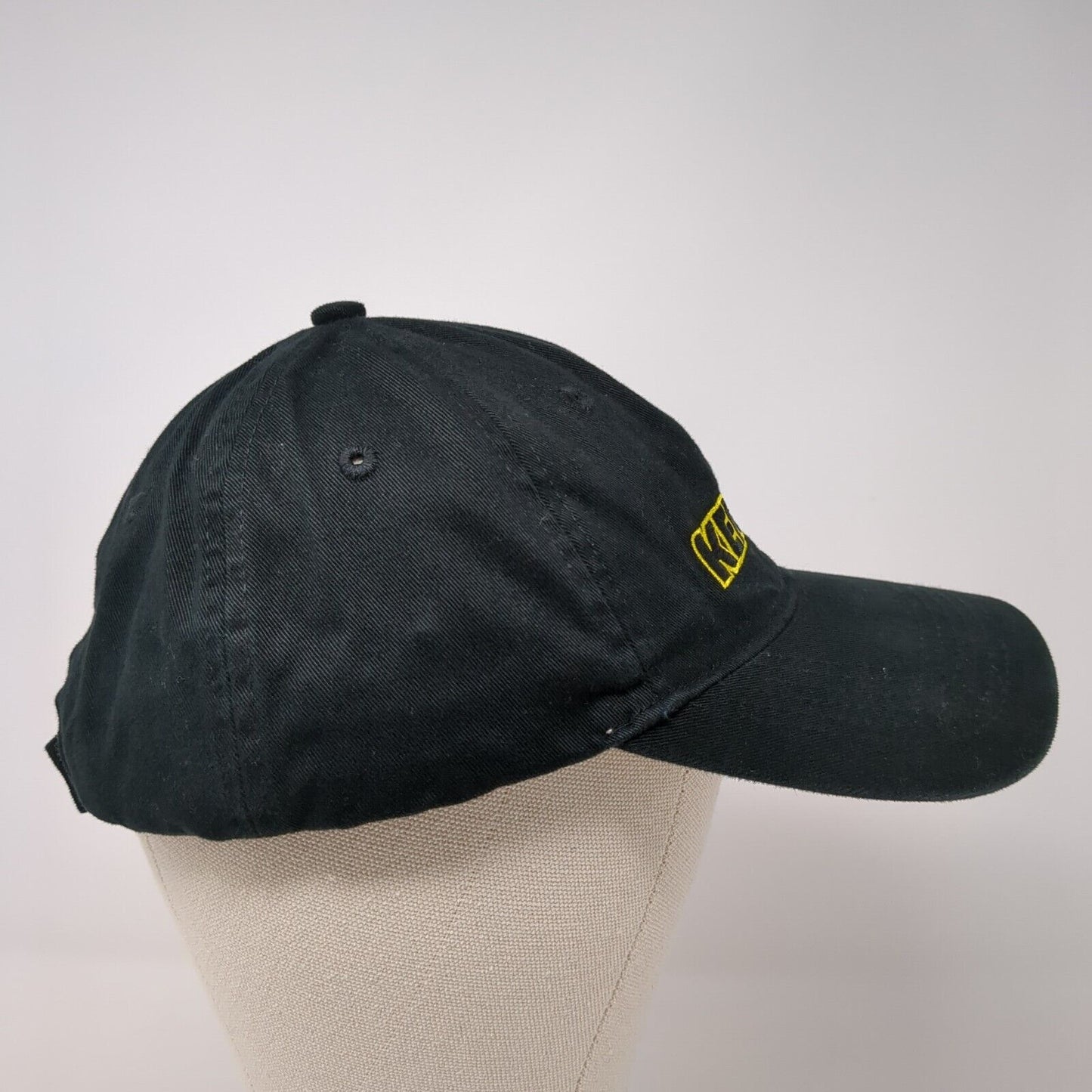 Kendall Strapback Hat Black One Size Embroidered Pacific Headwear