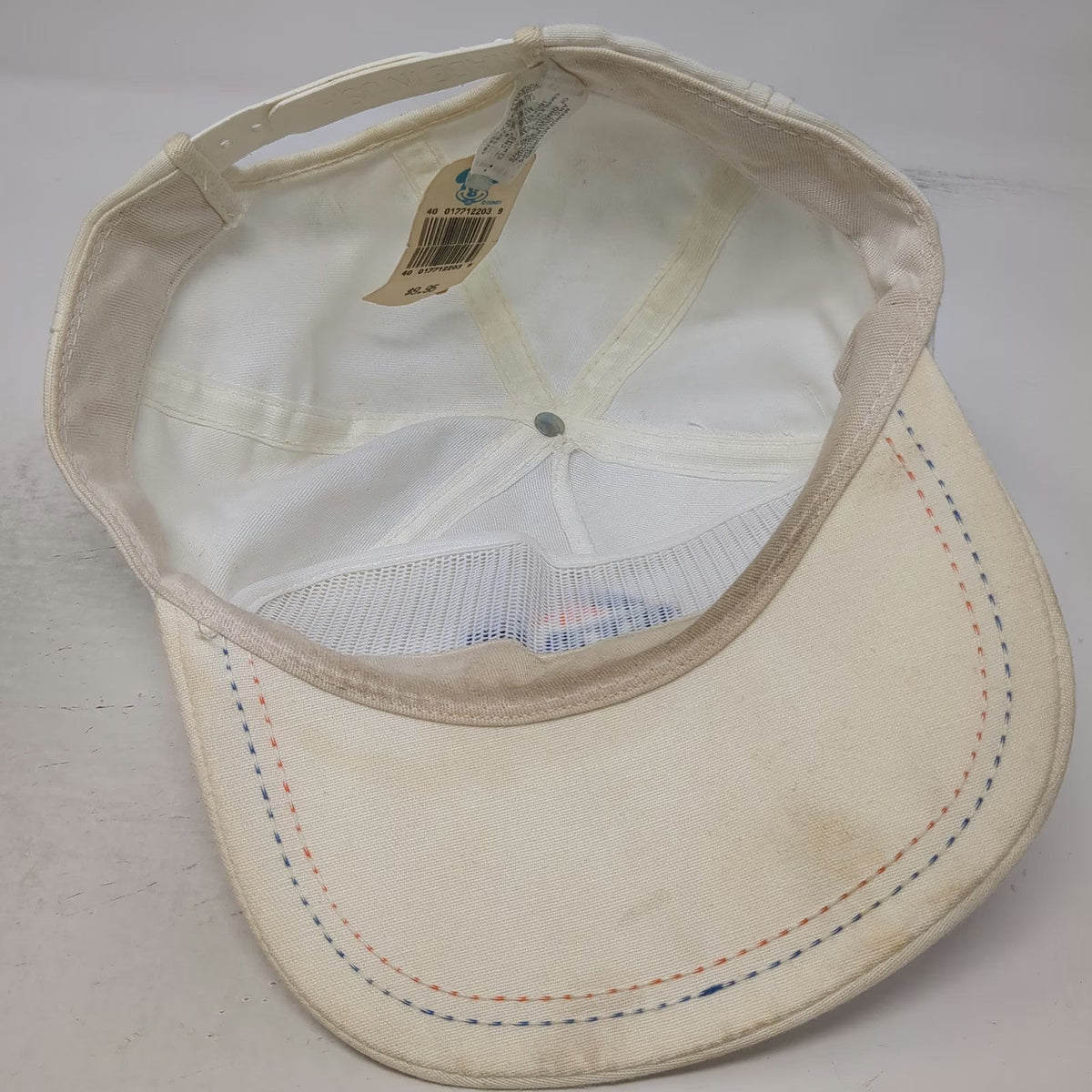 Innovative Products 5 Panel White Blue Orange Star Tours Disney Hat Vintage