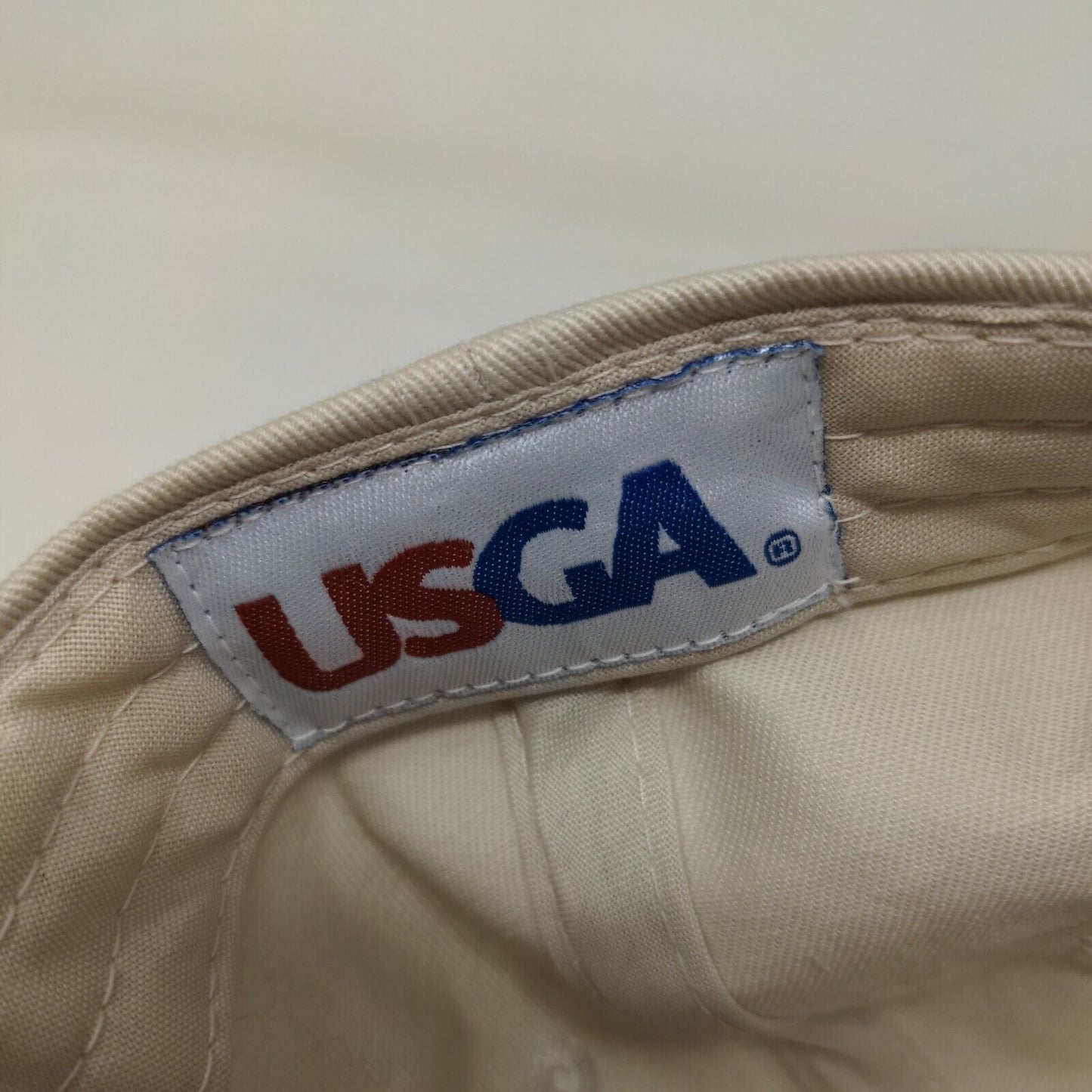 USGA Men's Slideback Hat Tan Adjustable U.S. Open 2007 Oakmont Embroidered Logo