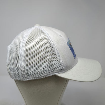 The Game White Trucker Hat One Size Snapback Juice Pod Palm Tree Mesh Back
