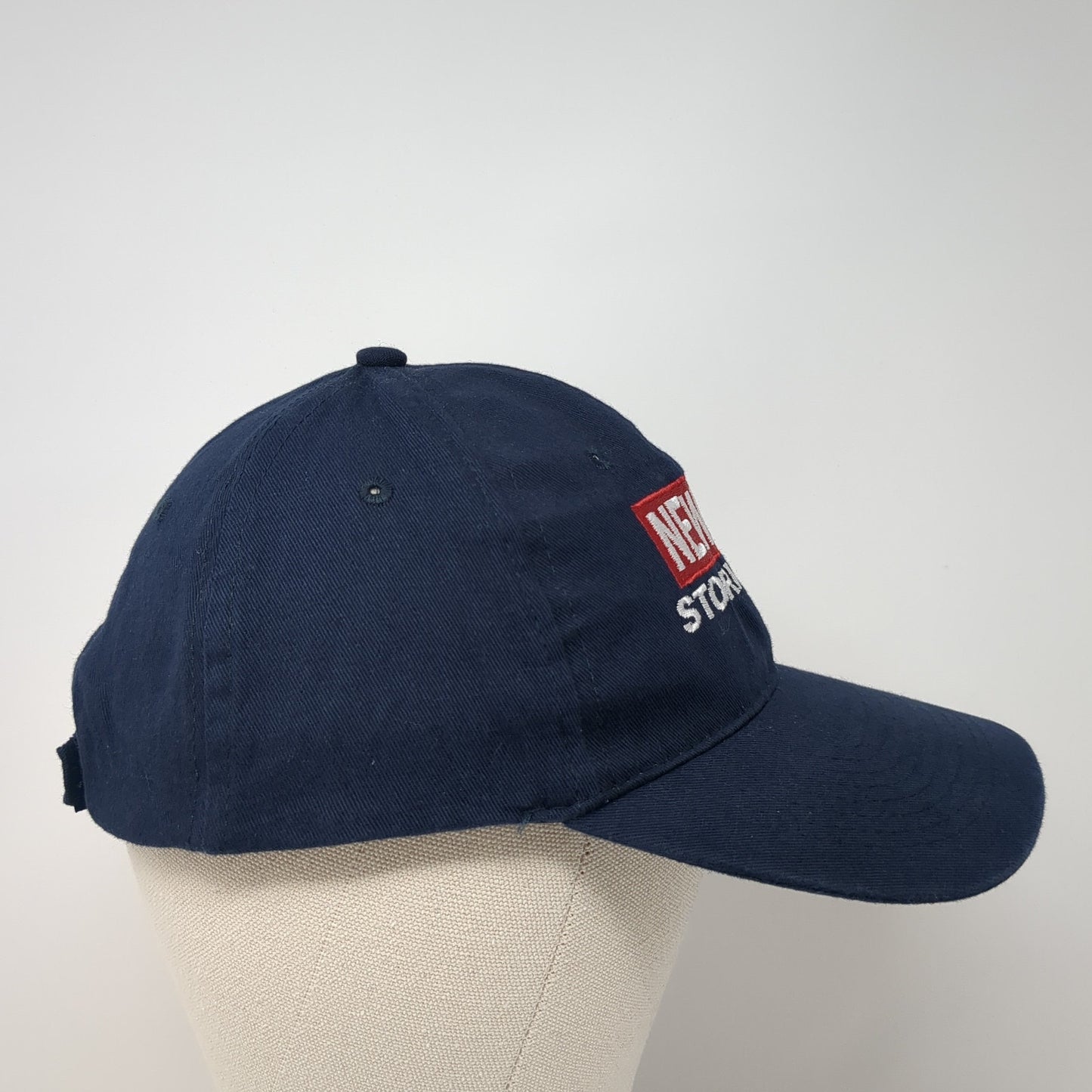 News 4 Storm Mode Strapback Hat Blue One Size Embroidered Hit Wear