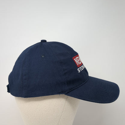 News 4 Storm Mode Strapback Hat Blue One Size Embroidered Hit Wear