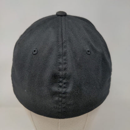 FlexFit Fitted Hat Black Smith #52 Size S-M Embroidered Logo Yupoong
