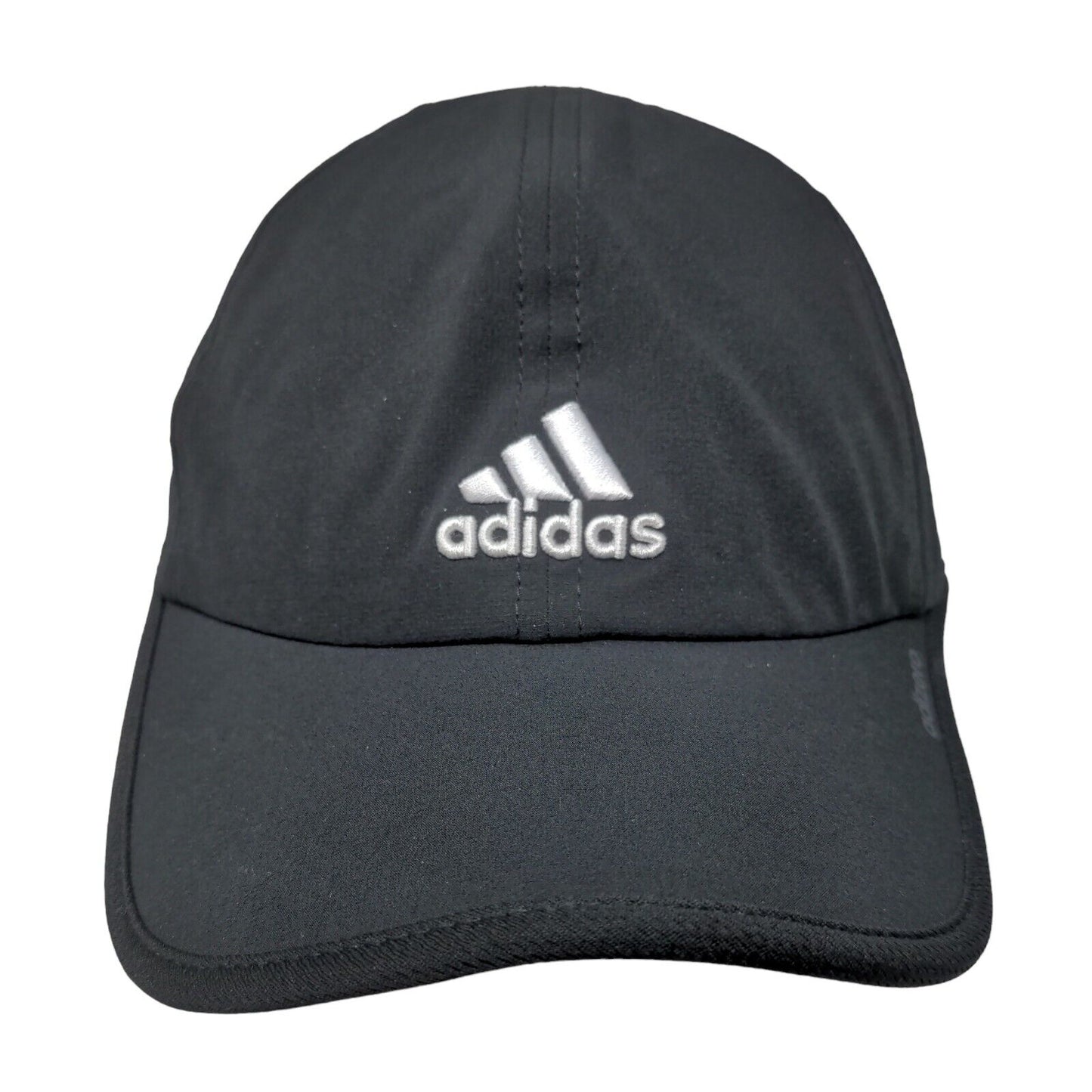 Adidas Strapback Hat Black One Size Adjustable Embroidered Vented Holes