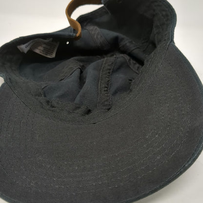 Goodfellow & Co Baseball Cap Black One Size Leather Strap Slideback Blank Hat