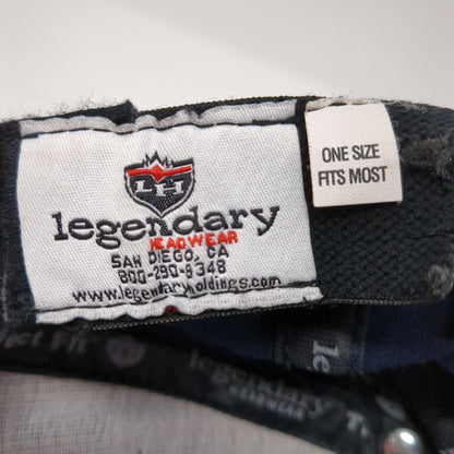 Shadow Valley Fitted Hat Blue One Size The Perfect Fit Solid Legendary