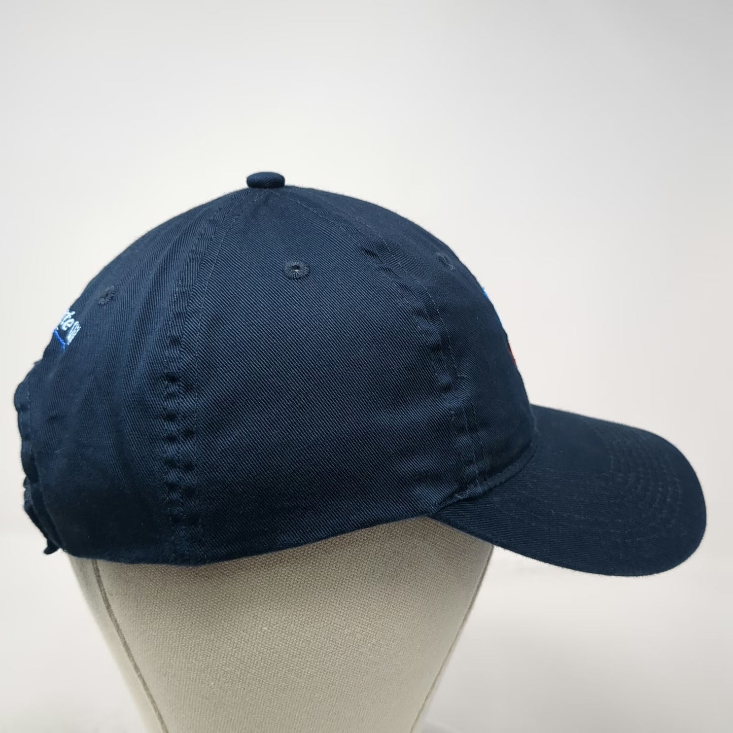 Port & Company Baseball Cap Blue One Size Chevron Ocean State Oil Strapback Hat