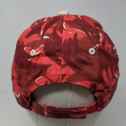 Unbranded Men's Strapback Red Camo Hat Size OSFA Embroidered United Bulldogs