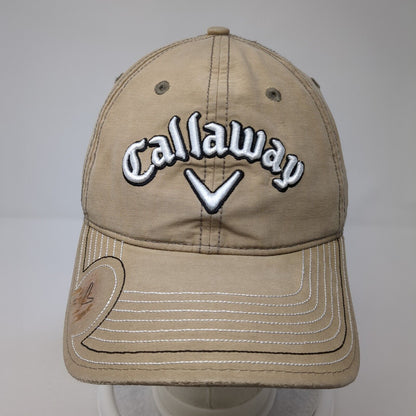 Callaway Strapback Baseball Cap Brown One Size Adjustable Embroidered New Era
