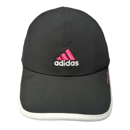 Adidas Adizero Strapback Hat Black One Size Adjustable Embroidered Breathable