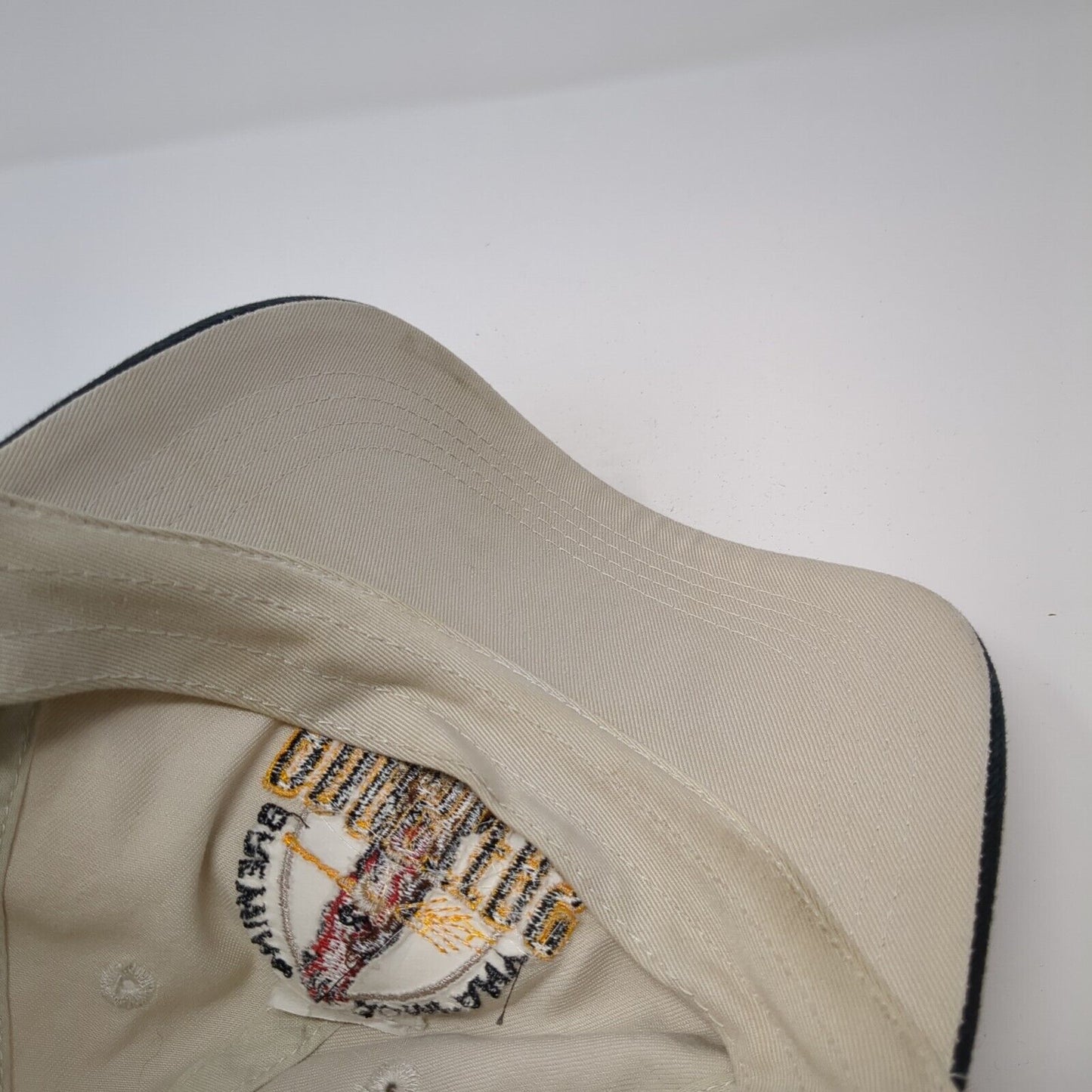 Roosters Brewing Company & Restaurant Strapback Hat Tan OS Adjustable Cotton