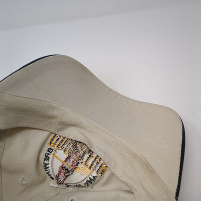 Roosters Brewing Company & Restaurant Strapback Hat Tan OS Adjustable Cotton