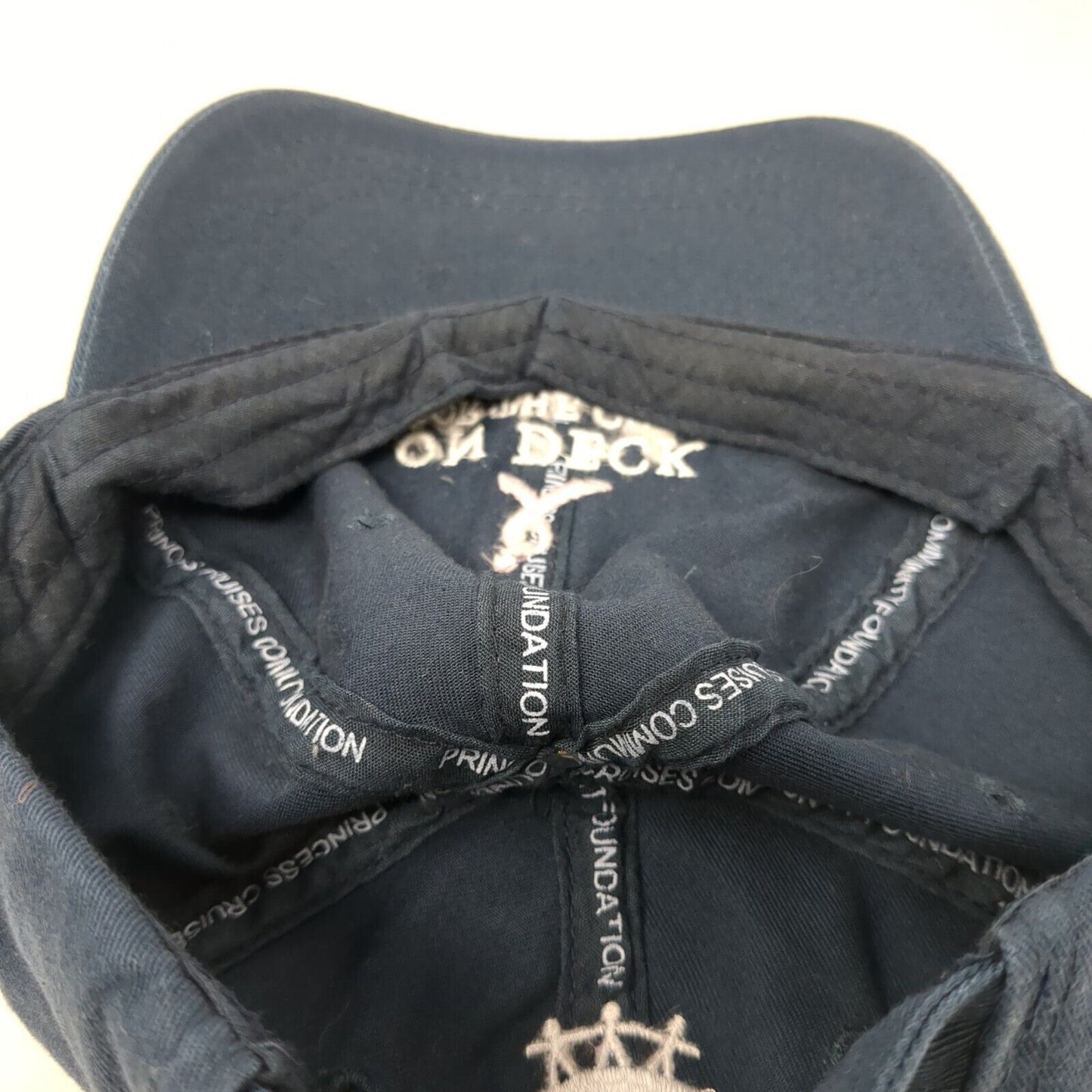 On Deck For The Cure Slideback Hat Blue One Size Adjustable Embroidered Cotton