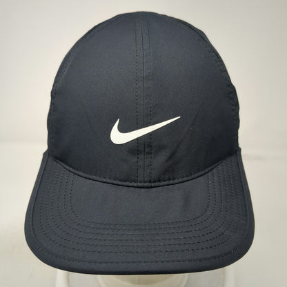 Nike Baseball Cap Black L Dri-FIT Adjustable Swoosh Performance Lightweight Hat