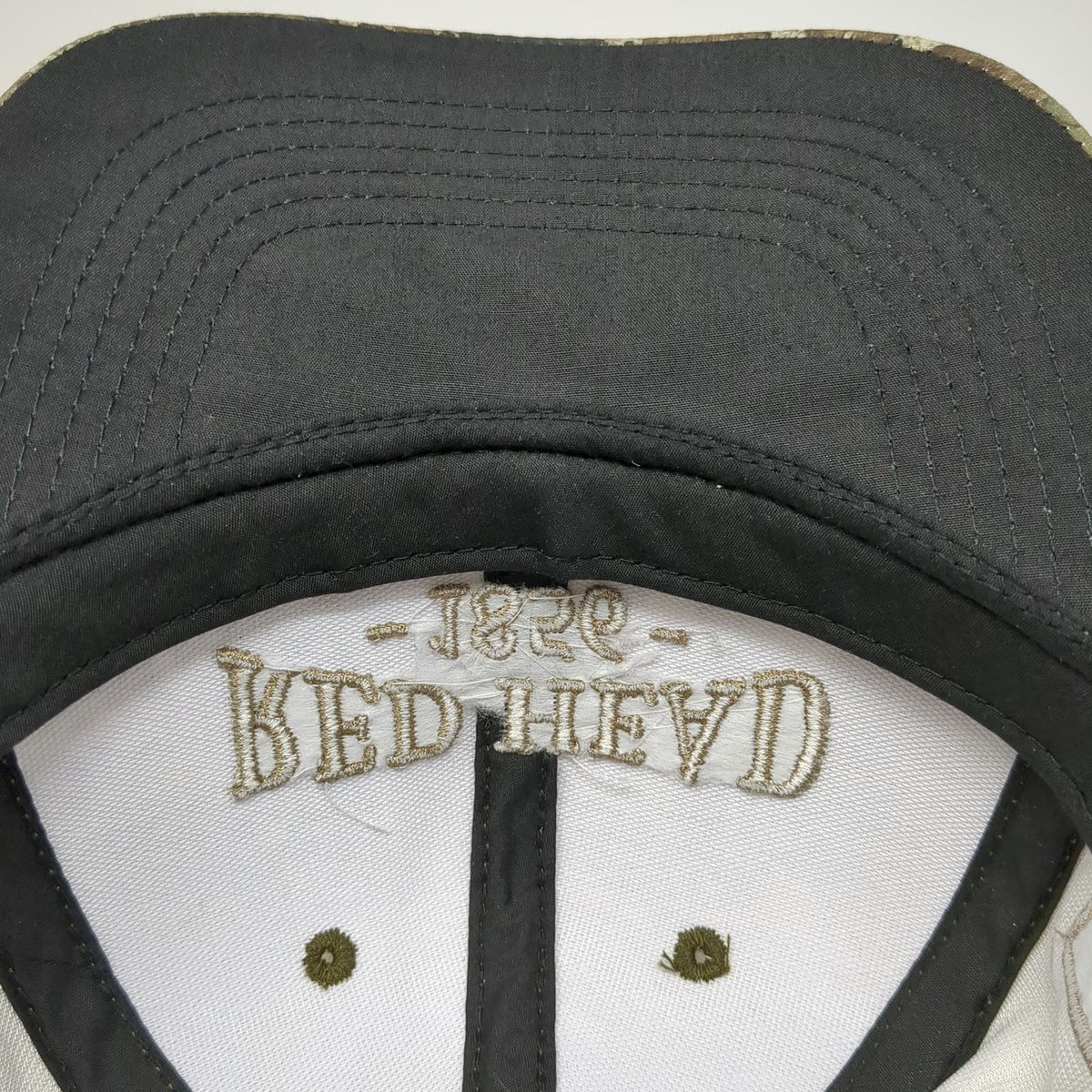 RedHead Snapback Brown Strata Camo Hat US Flag Embroidered One Size Hunting Gear