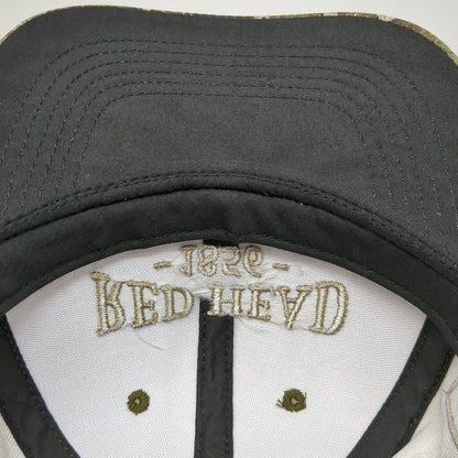RedHead Snapback Brown Strata Camo Hat US Flag Embroidered One Size Hunting Gear