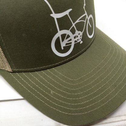 Bicycle Snapback Mesh Back Trucker Hat Multi OSFA Colorblock Richardson