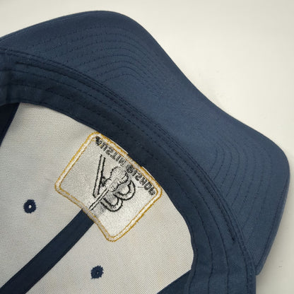 Yupoong Blue Trucker Hat One Size Austin Bishop Guitar Patch Snapback Mesh