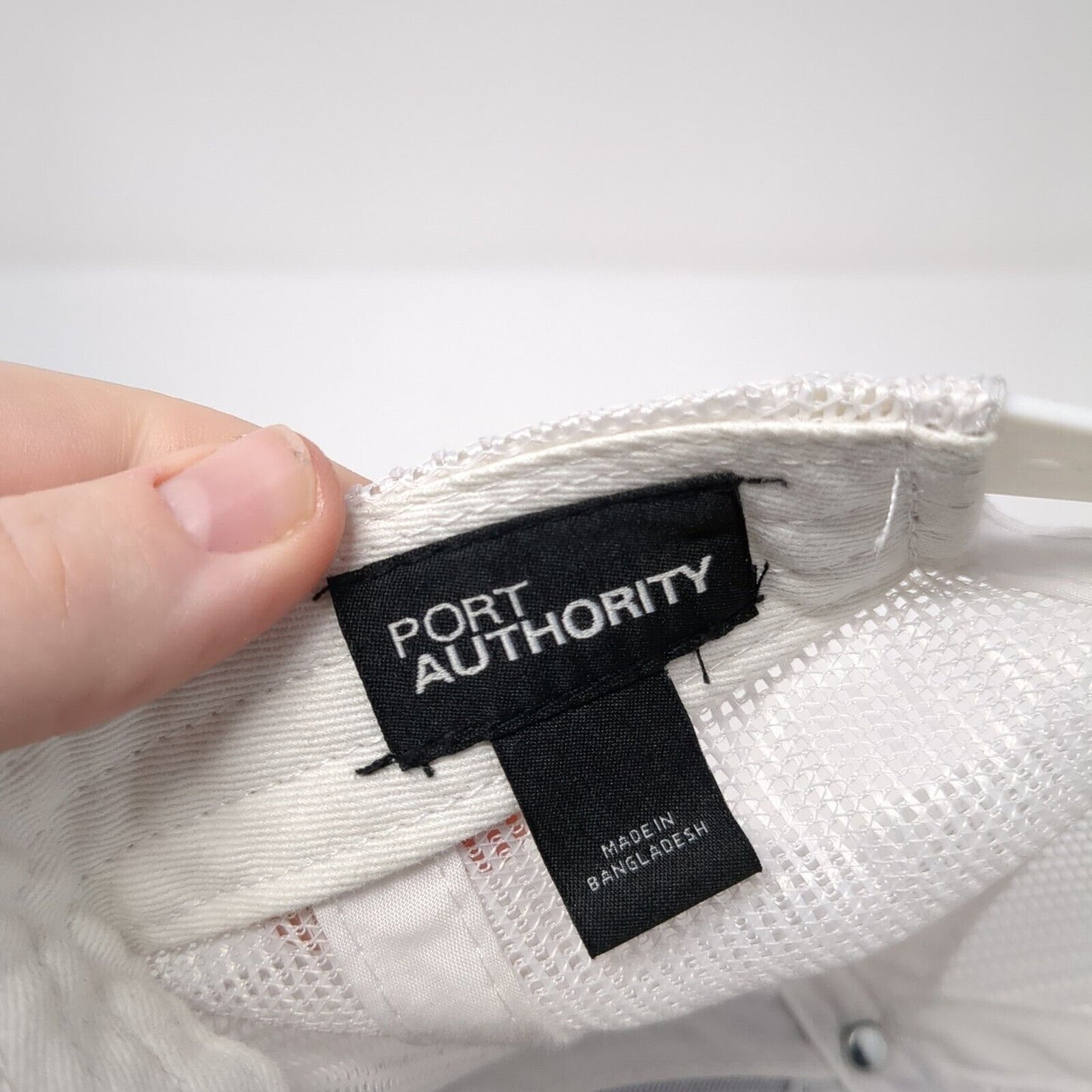 Bushland Roofing & Solar Snapback Trucker Hat Blue OS Mesh Back Port Authority