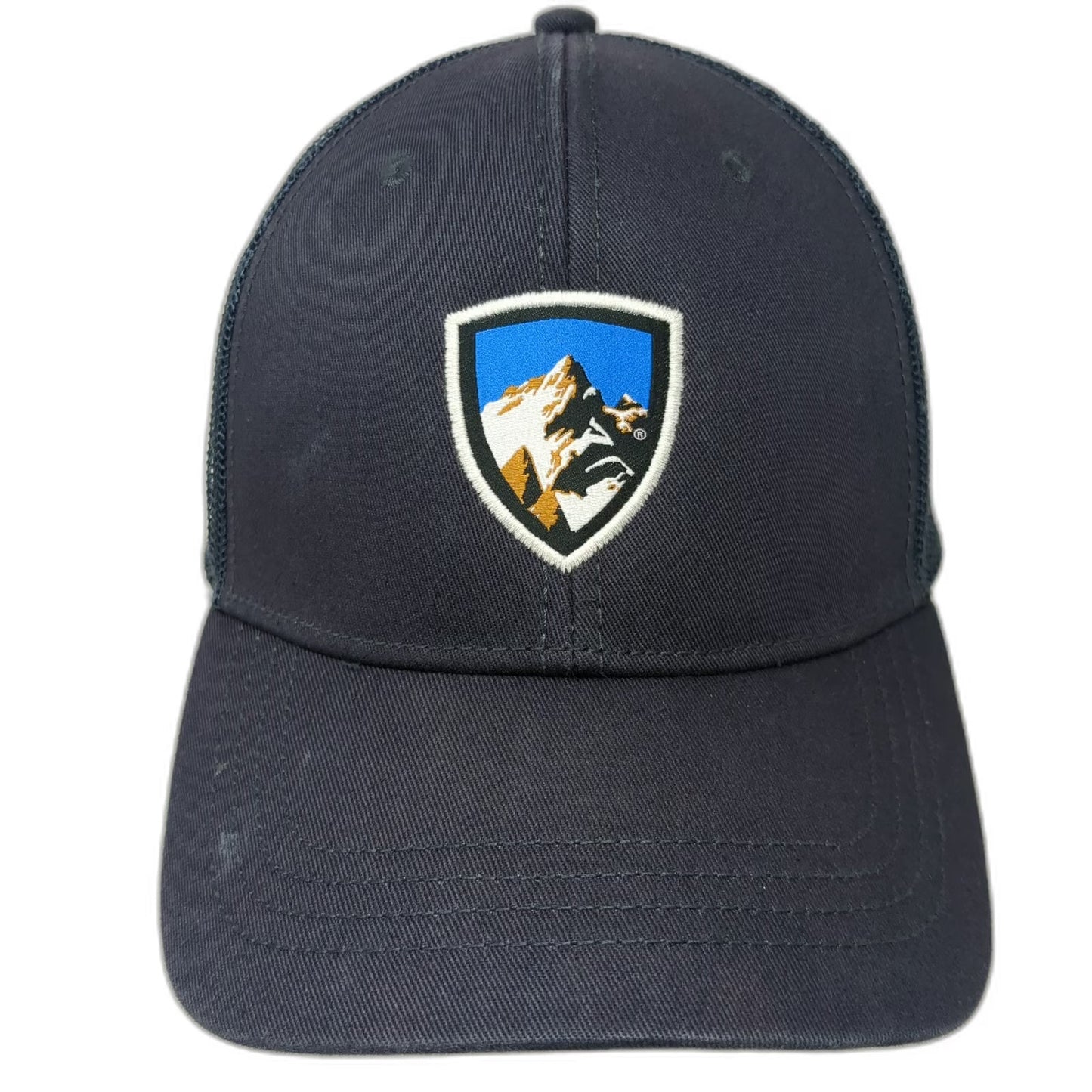 KÜHL Trucker Hat Blue One Size Mesh Back Mountain Patch Adjustable Snapback