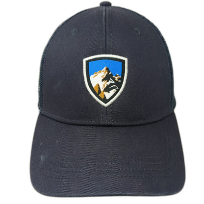 KÜHL Trucker Hat Blue One Size Mesh Back Mountain Patch Adjustable Snapback