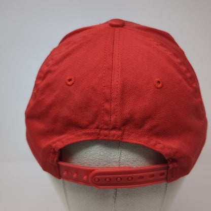 Bud Racing Snapback Hat Red One Size Adjustable Embroidered 6 Panel Spike Sports