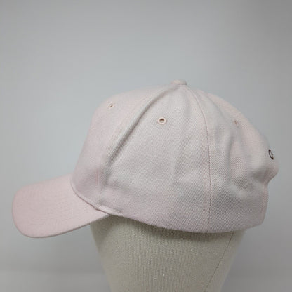 CrossPointe Strapback Hat Pink One Size Adjustable Embroidered 6 Panel